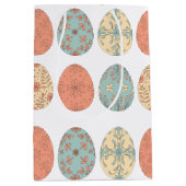 パステルイースター抱き枕とフローラ卵パターン – S ミディアムペーパーバッグ (正面)