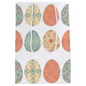 パステルイースター抱き枕とフローラ卵パターン – S ミディアムペーパーバッグ (裏面)