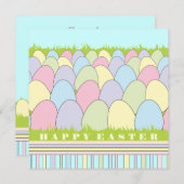 パステルイースター招待状 招待状 (正面/裏面)