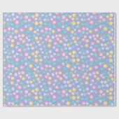 パステルイースター水玉模様ID638 ラッピングペーパー (フラット)