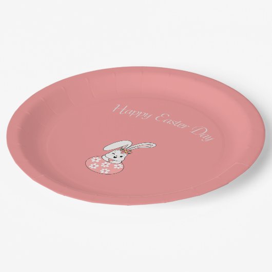 パステルイースター紙プレートパーソナライズされた-&フェスティバル ペーパープレート (アングル)
