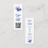 💍パステルウィスパーズメドウブックマーク日付を保存 コーリングカード (正面/裏面)