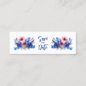 パステルウィスパーズメドウブックマーク日付を保存 コーリングカード (正面)