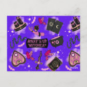 パステルウィッチグリーティングカード – かわいいウィッチコア ポストカード (裏面)
