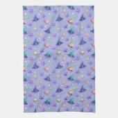 パステルウィッチハット – かわいいかわいいハロウィーンパターン キッチンタオル (縦)