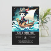 パステルウィムシーパイレーツ誕生日 招待状 (スタンド正面)