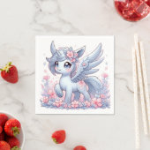 パステルウィムシーユニコーンベビーシャワー スタンダードカクテルナプキン (インサイチュ)