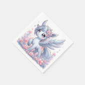 パステルウィムシーユニコーンベビーシャワー スタンダードカクテルナプキン (角)