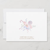 パステルウィンターワンダーランドベビー- Q BBQベビーシャワー 招待状 (裏面)