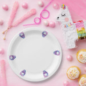 パステルウィーンのスカル ペーパープレート (パーティー)