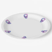 パステルウィーンのスカル ペーパープレート (アングル)