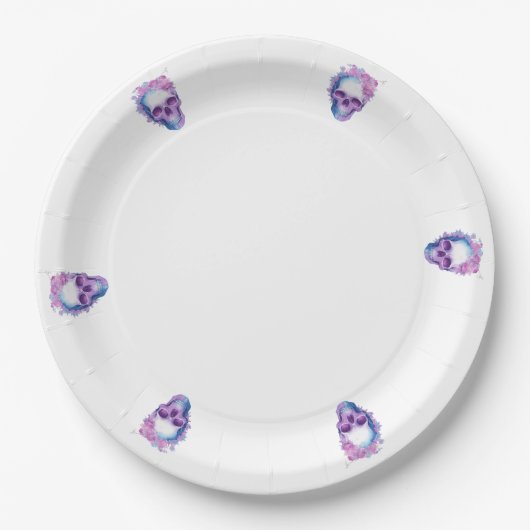 パステルウィーンのスカル ペーパープレート (正面)