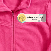 パステルウェーブビジネスモダンレストラン従業員 名札