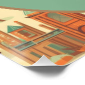 パステルウエスタンロデオカウボーイ1st誕生日パーティー ポスター (コーナー)