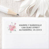 パステルウォータカラーフローラスケッチ ラベル (インサイチュ)