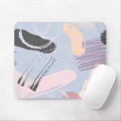 パステルウォーターの色のブラシストロークの組アート成 マウスパッド (マウス)
