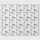 パステルウォーターカラフルカラーバラグレ葉イ ラッピングペーパー (フラット)