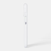 パステルウォーターカラーの花とゴールドのアクセント アート iPhone 16ケース (左側面)