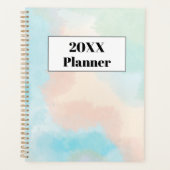 パステルウォーターカラーアンデートオーガナイザーウィークリープランナー プランナー手帳 (正面)