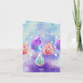 パステルウォーターカラーインクセレネ葉スマザーズデイ カード (裏面)