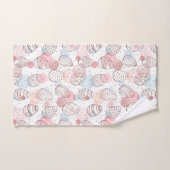 パステルウォーターカラーイースターエッグ バスタオルセット (ハンドタオル)