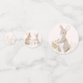 パステルウォーターカラーイースターバニーエッグ狩りブランチ コンフェッティ (裏面)