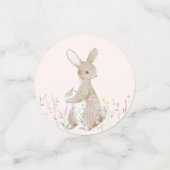 パステルウォーターカラーイースターバニーエッグ狩りブランチ コンフェッティ (スモール正面)