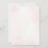 パステルウォーターカラーイースターバニー誕生日 サンキューカード (裏面)