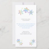 パステルウォーターカラーウィンタースノーフレーク写真クリスマス (裏面)