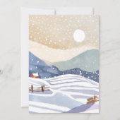 パステルウォーターカラーウィンターヒルズ シーズンカード (正面)