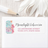 パステルウォーターカラーエチェヴェリアサクタス差出人住所 ラベル (インサイチュ)