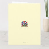 パステルウォーターカラーエレガントクロスクリスチャン復活祭 カード (裏面)