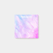 パステルウォーターカラーカスタムモノグラムパーソナライズされた ポストイット (正面)