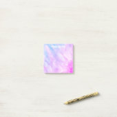 パステルウォーターカラーカスタムモノグラムパーソナライズされた ポストイット (デスク上)