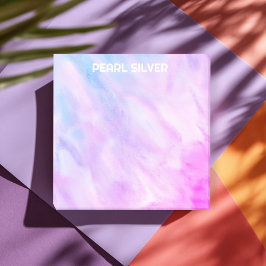 パステルウォーターカラーカスタムモノグラムパーソナライズされた ポストイット