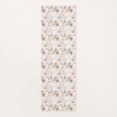 パステルウォーターカラーカラフルバラ ヨガマット (正面)