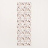 パステルウォーターカラーカラフルバラ ヨガマット (裏面)