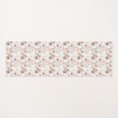 パステルウォーターカラーカラフルバラ ヨガマット (正面(横))