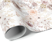 パステルウォーターカラーカラフルバラ ラッピングペーパー (ロールコーナー)