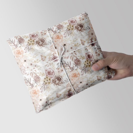 パステルウォーターカラーカラフルバラ 薄葉紙