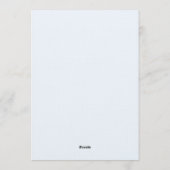 パステルウォーターカラーギザギザベイビーボーイ招待状 招待状 (裏面)