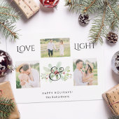 パステルウォーターカラークリスマスフローラ3 – 写真 シーズンカード