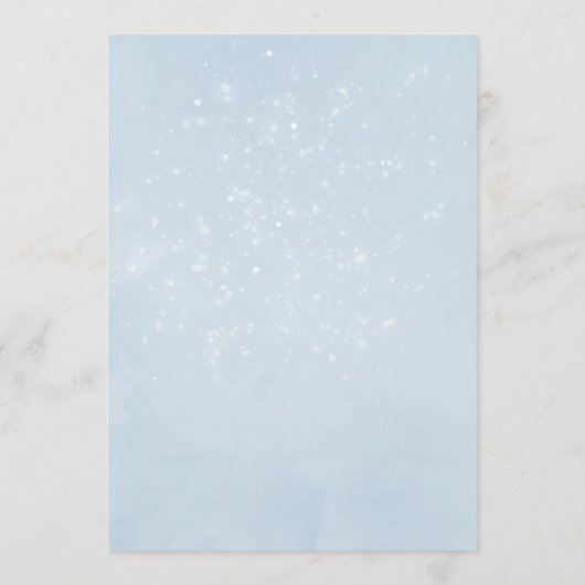 パステルウォーターカラークリスマスベビーシャワーママアドバイス アドバイスカード (裏面)