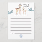 パステルウォーターカラークリスマスベビーシャワーママアドバイス アドバイスカード (正面)