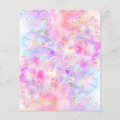 パステルウォーターカラーグリッターフライヤー チラシ (裏面)