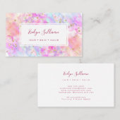 パステルウォーターカラーグリッター名刺 名刺 (正面/裏面)