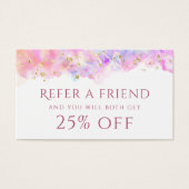 パステルウォーターカラーグリッター紹介カード (正面)