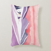 パステルウォーターカラースキーマウンテンサンセット アクセントクッション (正面(垂直))