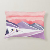 パステルウォーターカラースキーマウンテンサンセット アクセントクッション (裏面)