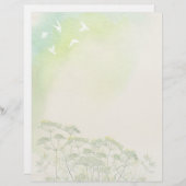 パステルウォーターカラースクラップブック紙 (正面/裏面)